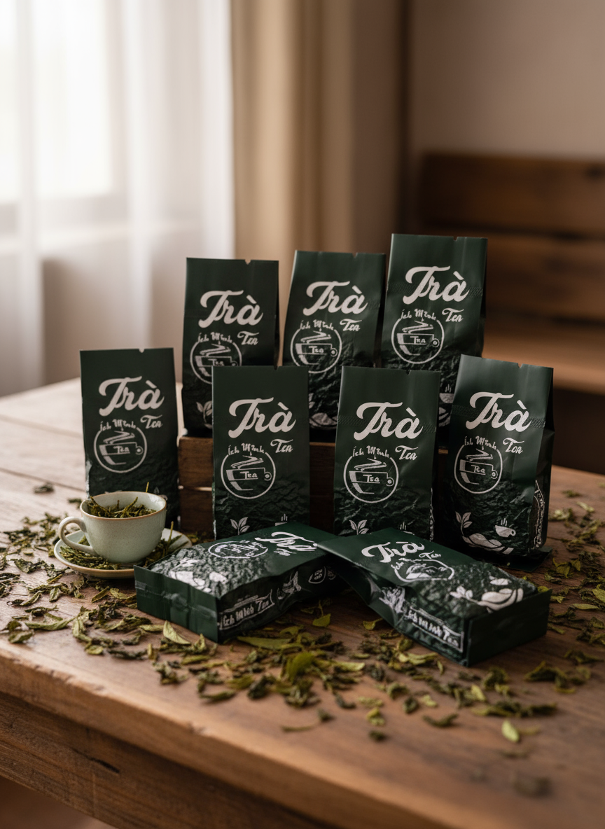 Trà Móc Câu Ích Minh – Combo 10 Gói 10g Tiện Lợi (Trà Thái Nguyên Cao Cấp)