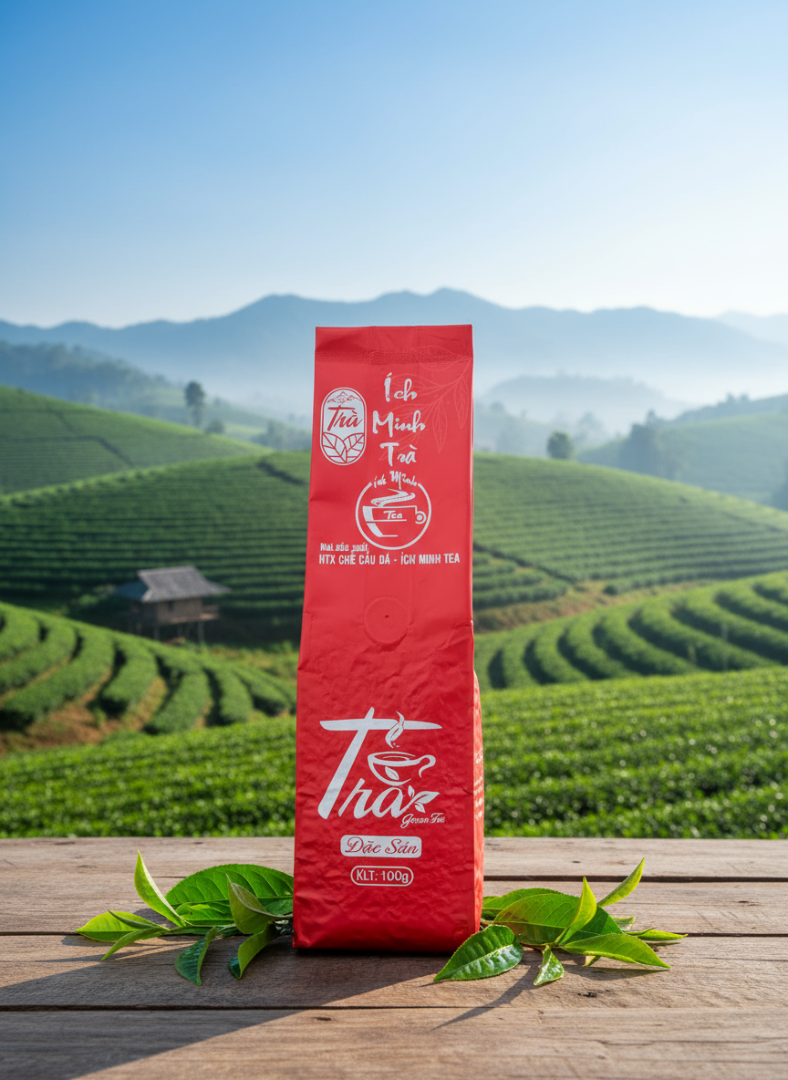 Trà Tôm Nõn Ích Minh 100g – Đặc Sản Trà Thái Nguyên Cao Cấp